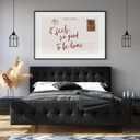 Cute Girly Wall Art Feels So Good To Be Home Vintage Wine Red Postcard Poster Canvas Printing Trendy Apartment Aesthetic for Room Home College Dorm Cool Girl Decor 8x12inch black framed