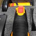 Angle Grinder, Geevorks Electric Grinding Tool 19500RPM, Mini Grinder Handheld Cutter for Cutting Polishing Ceramic Tile Wood Stone Steel, with 2 Cutting Disc/2PCS 1200mAh Battery, Yellow