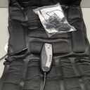 Back Massager Seat Cushion With Heat,8 Vibration Motors Massage Chair Pad For Back, Deep Tissue Vibration Seat Massager Cushion For Back Pain Relief，Home Office Chair Use, Gifts For Women,Men,Black