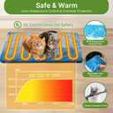 32" Heated Cat House for Outside Feral Cats with Escape Door, XL