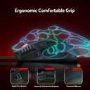 acer Wired Gaming Mouse, 12,800 DPI RGB Ergonomic Computer Mouse with Optical Sensor, 8 Programmable Buttons, 12 Backlit Modes, Software for DIY Keybinds, Rapid Fire, USB Gaming Mice for Laptop, PC