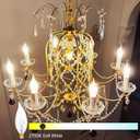 Potanro E12 Incandescent Light Bulbs 25Watt Warm White 2700K, 180 Lumens Candelabra Light Bulbs Decorative Dimmable Chandelier Bulbs for Ceiling Fan, Pendants (25W-20Pack)