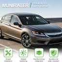 munirater 1 Pair Headlights Replacement for A-ccord Sedan 2013 2014 2015 Headlamp DRL Halogen Black Driver and Passenger Side RH&LH