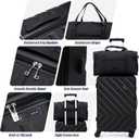 Luggage Sets 5 Piece, Suitcases with Wheels, ABS Hard Case Luggage with TSA Lock Spinner Wheels, Carry On Luggage Set(5 Piece Sets (20"/24"/28"/DB/TB))