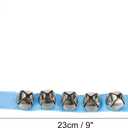 PATIKIL 2pcs Wrist Bells, Jingle Bells Ankle Bells Hand Bells Wrist Bells Bracelet Percussion Instruments Musical Rhythm Band with 5 Silvery Bells for Party Christmas, Blue