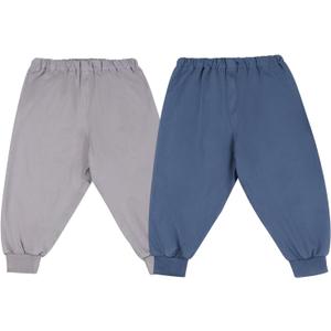 MOEMOE BABY Leakproof Diaper Pants for Potty Training 2 Packs Nighttime Diaper Short for Toddler Boys and Girls, 5-7 Year, Pink (Grey & Blue)