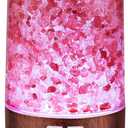 Essential Oil Diffuser Aromatherapy Diffuser - Himalayan Pink Salt Crystal Diffusers for Essential Oils with 7 Color Lights 2 Mist Mode, Reduce Noise Design for Baby Room
