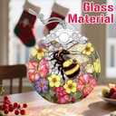 Christmas Ornaments: Stained Glass Ornament, Christmas Tree Ornament, Hanging Ornaments for Home Decor & Xmas Tree Decorations  Exquisite Holiday Decor, Gifts & Holiday Present - Bee