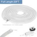 HOXHA 20 Ft Air Conditioner Drain Hose Kit Plastic Tubing for AC Condensate Flexible Drain Hose for Mini Split AC Portable AC Washer Dishwasher Faucet