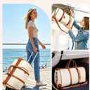 3 in 1 Convertible Garment Duffle Bags for Travel 45L Smooth Zipper Rolling Duffle Bag With Wheels Waterproof Carry On Duffle Bag for Men&Women with Weekends Weddings Business Short Trips Beige