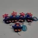 Bum Bumz Cosmic Bunz Rafa Blue Rocket Spaceship 3.5in Clip On Plush Russ 5 Pack