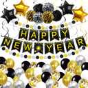 KatchOn, New Years Eve Party Supplies 2026 - Big, Pack of 70 | Happy New Years Decorations 2026 | Hanging Swirls, PomPoms, NYE Decorations 2026 | Eve Decorations