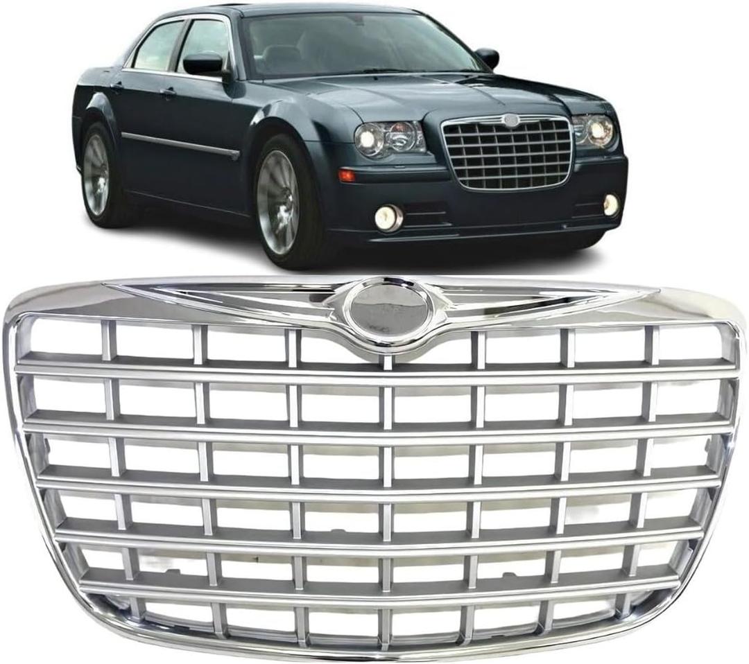 Front Grille compatible with 2005-2010 Chrysler 300