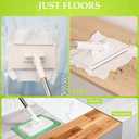 Convenient Any Cloth Changing Mini Lazy Snap Grip Mop Wet and Dry Click on Automatic Gripping Zero Touch for Home Use Portable Quick Small Cleaning Clip Set Hands Free Dust Kitchen Floor
