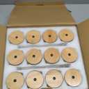 [ 12pcs Set ] Glass Cups with Bamboo Lids and Glass Straw - Beer Shaped Drinking Glasses, 16 oz Iced Coffee Glasses, Cute Tumbler Cup for Smoothie, Boba Tea, Whiskey, Water - 4 Cleaning Brushes