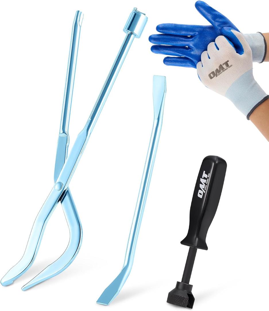 Orion Motor Tech Drum Brake Tool Kit, 3 pc Drum Brake Adjustment Tool Set with Brake Spring Compressor Tool and Brake Spoon, Double Ended Brake Spring Pliers for Brake Spring Removal and Installation