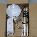 Dimmable Floor Lamp with Flexible Gooseneck and Rotatable Shade, Modern Style Standing Tall Lamp, E26 Socket, LED Reading Lamp (Gold)