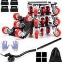 Furniture Dolly, Furniture Movers, Furniture Lifter Tool Set with 5 360 Rotatable Universal Wheels, Carbon Steel Panel Heavy Duty Dolly, Max Load 3300LBS (Large)