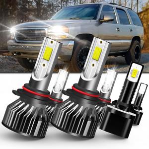 SPRBTBUB fit for (2000-2006) GMC Yukon XL 1500 2500 headlight bulbs combo, 9005/hb3 High Beam & 9006/hb4 Low Beam Headlight Bulbs + 880 Fog Light Bulbs, Pack of 6