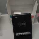 AFK Wireless Charging Station with Bluetooth Speaker and Alarm Clock,Wireless Charger Compatible with iPhone,Android Phones(Black)