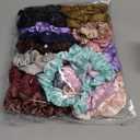KECUCO 30Pcs Small Silk Satin Hair Scrunchies, Hair Ties for Women Girls Hair Accessories Gift (Multicolor A)