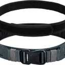 IDOGEAR SPORTS Tactical MOLLE Belt Quick Release Rigger Belt 1.5/2 Inner & Outer Combat Heavy Duty (Large(38"-42"), Grey)