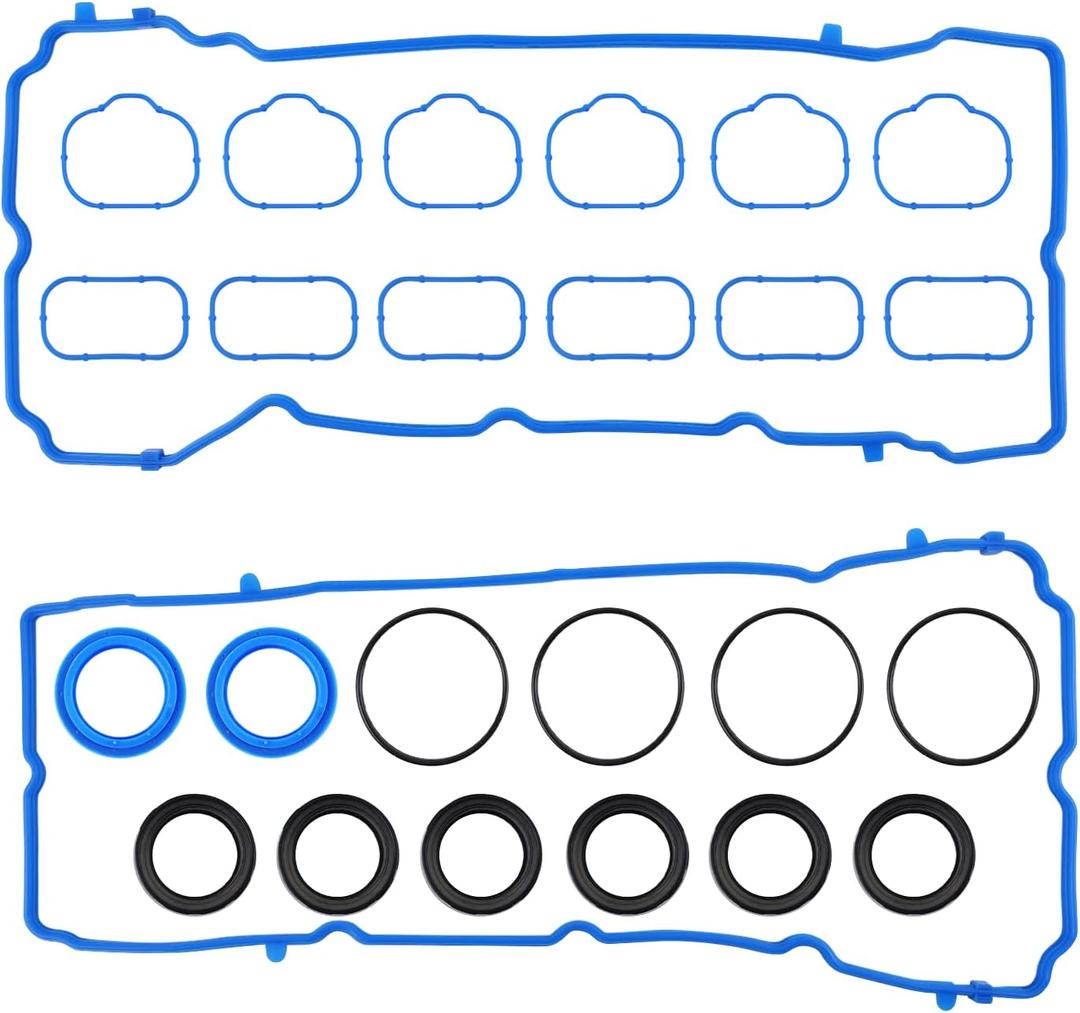 Valve Cover Gasket Seal Intake Manifold Gasket Compatible with Jeep Cherokee Wrangler Dodge Charger 2011-2022 3.6L V6, Chrysler Durango Grand, Replace OE 5184596AE VS50805R MS97204