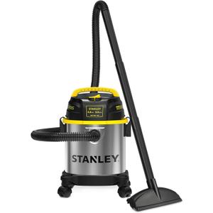 STANLEY 3 Gallon Wet Dry Vacuum, Powerful 4 Peak HP Motor, Portable Stainless Steel 3 in 1 Multifunctional Shop Vacuum with Blower, Model: SL18136