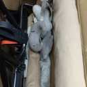 HKAI Baby Bouncer, Portable Baby Bouncer Seat for Babies 0-18 Months, 100% Cotton Fabrics, 3 Modes of use with Rocker and Stationary Options, Infant Rocker Chair with Hanging Toys-Organic Oat