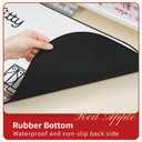 Kuitmor Kawaii Anime Cat Mouse Pad, Non-Slip Waterproof Desk Mat for Keyboard, Durable Large Extended Mouse Pad with Bowknot Shape Edge for Office Gaming - HLK, 32.3L x 15.5W inches