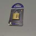 BRINKS - 40mm Solid Brass 3-Dial Resettable Padlock - Chrome Plated with Hardened Steel Shackle
