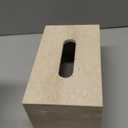 Sumnacon Rectangular Tissue Box Cover Natural Travertine Tissue Cover with Pads,Heavy Duty Stone Tissue Box Holder,Gorgeous Tissue Holder for Toilet Bathroom Kitchen Living Room Table,Light Beige