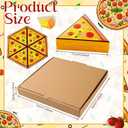 28 Pcs Turtle Themed Pizza Slice Boxes Sets, 5.9 x 5.9 x 5.1 inches