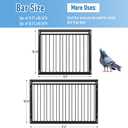 Pigeon Trap Cage Bird Traps for Small Birds with One-Way Entry Trapping for Quail Chicks Doves Feral Cat Pigeon Coop