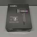 CONFU Ionic Blow Dryer 1600W, Portable Lightweight Fast Drying Negative Ion Hairdryer Blowdryer, 3 Heat Settings & Infinity Speed, with Diffuser and Concentrator Nozzle for Home & Travel (Grey)