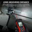 Digital Tachometer 2-in-1 Non-Contact Laser Photo Tachometer 3~99,999RPM & Contact RPM Meter Gauge 3~19,999RPM Handheld RPM Tachometer Tester with Contact Probes for Line Speed and Motor RPMs Testing