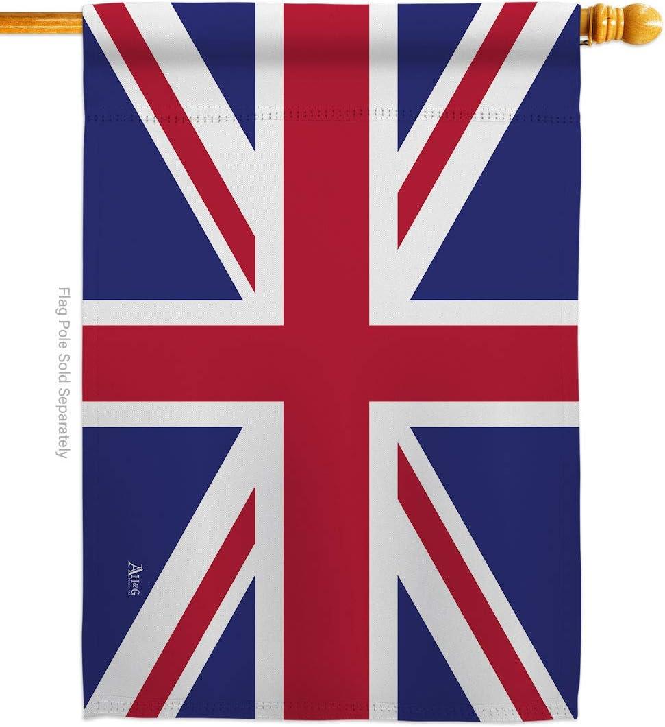 United Kingdom House Flag - Regional Nationality Nation International World Country Particular Area - Decoration Banner Small Garden Yard Gift Double-Sided Made in USA 28 X 40