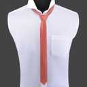Branduce Men's Skinny Ties Solid Color Formal Neckties 1.58" (4CM) Slim Ties For Men