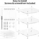 Plate Organizer for Cabinet Space Saver - Clear Acrylic Corner Shelf for Dishes, Bowls - 3-Tier Kitchen Cabinet Plate Organization, Dinner Plates Holder, and Small Shelf for Bathroom Storage