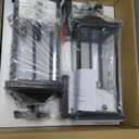 2-Pack 23" Extra Large Outdoor Wall Lights Candelabra 3-Light, IP65 Waterproof Exterior Lights with Clear Glass Front Porch Lanterns Outdoor Wall Sconce Lighting Outside Coach Lights, E12 (Matte Black)