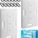2 Pack 23.5'' x 14'' Swimming Pool Ladder Weight, Sturdy Pool Step Weights, Removable Pool Stair Weight Container for Under Ground Easy Filling Water and Sand Safe Entry