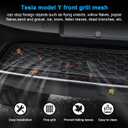 Grille Mesh Inserts for Tesla Model Y 2021-2025 Front Air Inlet Vent Grille Cover Replacement for Tesla Model Y Accessories (Detachable Version 3.0)