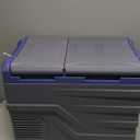 VEVOR NLS45, 12 Volt Car Refrigerator Fridge, 32 L Dual Zone Portable Freezer, -4-68 Adjustable Range, 12/24V DC and 100-240V AC Compressor Cooler for Outdoor, Camping, RV, Bule and grey