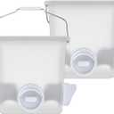 Automatic Chicken Feeder Chicken Feed Container Hanging Chicken Feeder Rainproof Poultry Feeder Bucket (Frosted)