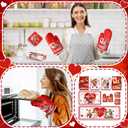VitalCozy Set of 10 Valentines Kitchen Decor Vintage Kitchen Towels and Rugs Oven Mitts and Pot Holders Absorbent Tea Hand Towels for Accessories Gift