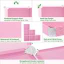 C&AHOME Cube Storage Organizer, 6-Cube Shelves Units, Closet Cabinet, DIY Plastic Modular Book Shelf, Ideal for Bedroom, Living Room, Office, 36.6" L x 12.4" W x 36.6" H Pink UPCS06P