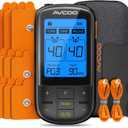 3-in-1 TENS Unit with 32 Modes, Dual Channel EMS Muscle Stimulator with 40 Intensities for Gradual Pain Relief Therapy, Rechargeable Electronic Pulse Massager with 12 Electrode Pads, EVA Case