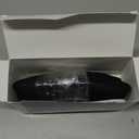 Ouzorp Car Steering Wheel Cover, Microfiber Leather Steering Wheel Covers with Anti-Slip Lining, Universal 14.5-15 inchs Black