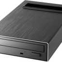 4 in 1 External Blu Ray Drive, 16x USB 3.0 and Type-C External Bluray Drive, Multi-Function Fast-Charging Desktop BD/CD/DVD Burner/Read with HDD Enclosure USB HUB for Both Mac/PC