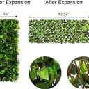 DOEWORKS Expandable Fence Privacy Screen for Balcony Patio Outdoor, 2PCS Faux Ivy Fencing Panel for Backdrop Garden Backyard Home Decorations